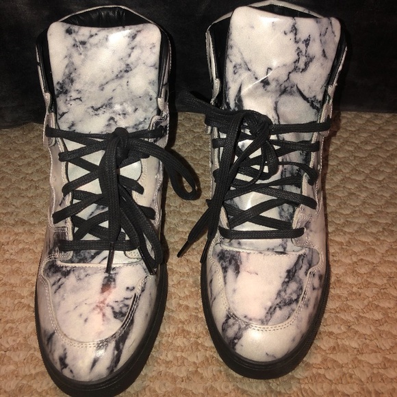 BALENCIAGA Marble High Top Sneakers - Picture 2 of 5